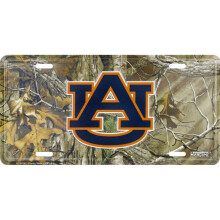 212 Main MC50106 6 x 12 in. Auburn Tigers Woodland Metal License Plate