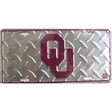 212 Main SA2631 6 x 12 in. Oklahoma University Sooners Diamond License Plate