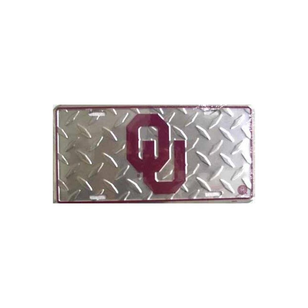 212 Main Sa2631 6 X 12 In. Oklahoma University Sooners Diamond License Plate 783935028881