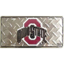 212 Main SA2644 6 x 12 in. Ohio State Buckeyes Diamond License Plate