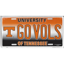 212 Main 2759 6 x 12 in. Govols Tennessee Volunteers Metal License Plate