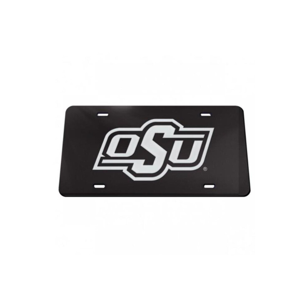 212 Main Wc0092247 6 X 12 In. Osu Cowboys Laser License Plate Black 606524009224
