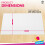 SOL 2pk White Plastic Rectangle Table Cloth Table Covers Disposable 8