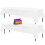 SOL 2pk White Plastic Rectangle Table Cloth Table Covers Disposable 1