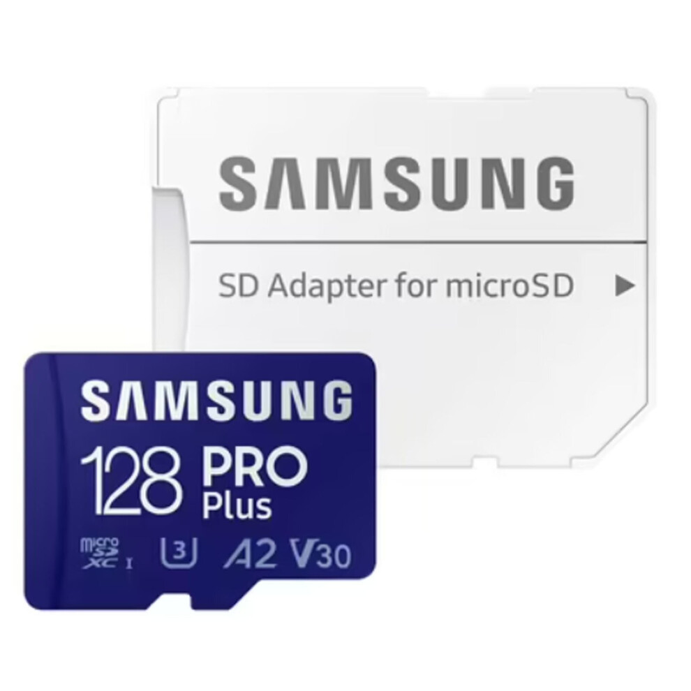 Samsung 128GB PRO Plus 160MB/s U3 V30 A2 Micro SD Memory Card with Adapter