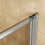 AICA Pivot Bath Screen Shower Screen Door Panel & Seal Tempered Glass 5