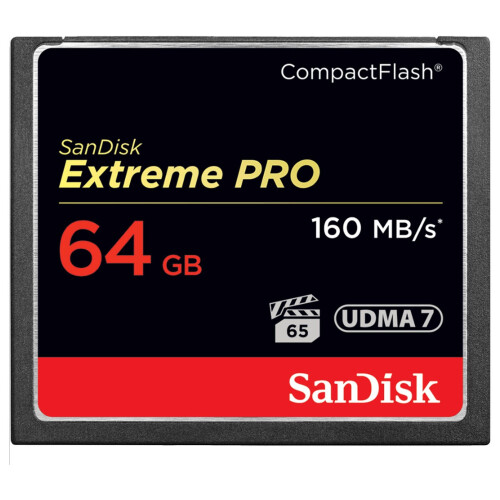 SanDisk SanDisk Extreme Pro CF 64GB VPG65 UDMA 7 160MB/s Compact Flash Memory Card