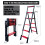 5+6 Step Multi-Purpose Telescopic Folding Ladder Extendable A-Frame 2