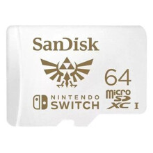 SanDisk Nintendo microSDXC 64GB SQXAT U3 C10 100MB/s Micro SD Memory Card UHS-1 - Refurbished