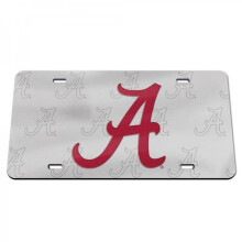 212 Main 161960 6 x 12 in. Alabama Flying a Silver Laser License Plate