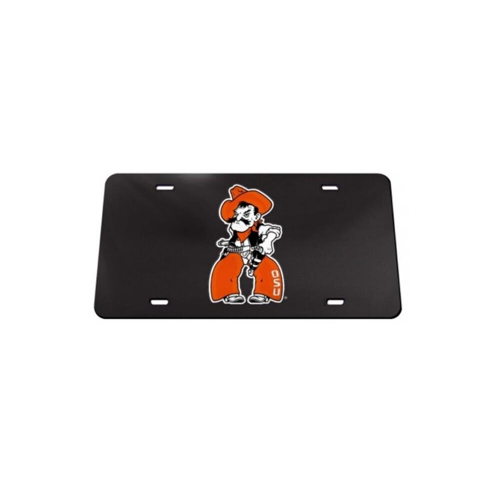 212 Main Wcl1410477 6 X 12 In. Osu Pistol Pete Laser License Plate Black 606524141047