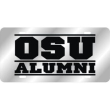 212 Main 14389 6 x 12 in. Oklahoma State Cowboys Aluminium Silver Laser License Plate