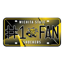 212 Main MTF310303 6 x 12 in. Wichita State Shockers No.1 Fan Metal License Plate