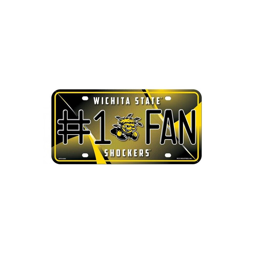 212 Main Mtf310303 6 X 12 In. Wichita State Shockers No.1 Fan Metal License Plate 790352523318