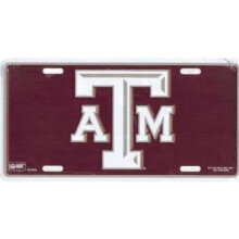 212 Main 2700 6 x 12 in. Texas A&M Burgundy License Plate