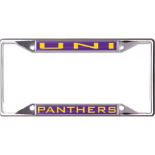 212 Main WCS67865 6 x 12 in. University of Northern Iowa Panthers Chrome License Plate Frame