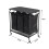 Living And Home Triple Bag Rolling Laundry Sorter with Lift-up Ironing Board 2