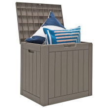 Outdoor Garden Storage Box Patio Yard Chest Plastic Lid Container 110L