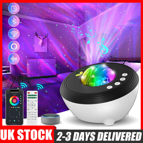 Aurora Galaxy Projector Night Light Lamp Music Voice Smart APP USB