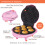Global Gizmos 35580 Mini Doughnut Maker / Non-Stick Plates, Cool Touch 2