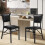 Costway 2 PCS Steel Folding Chair PU Upholstered Counter Height Side Chairs 5