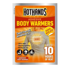 (1) HOTHANDS Adhesive Comfort Body Warmers 10 Hours of Heat Ultra Thin Air Activated