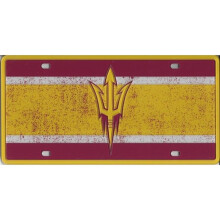 212 Main SD71324 6 x 12 in. Arizona State Sun Devils Vintage Laser License Plate