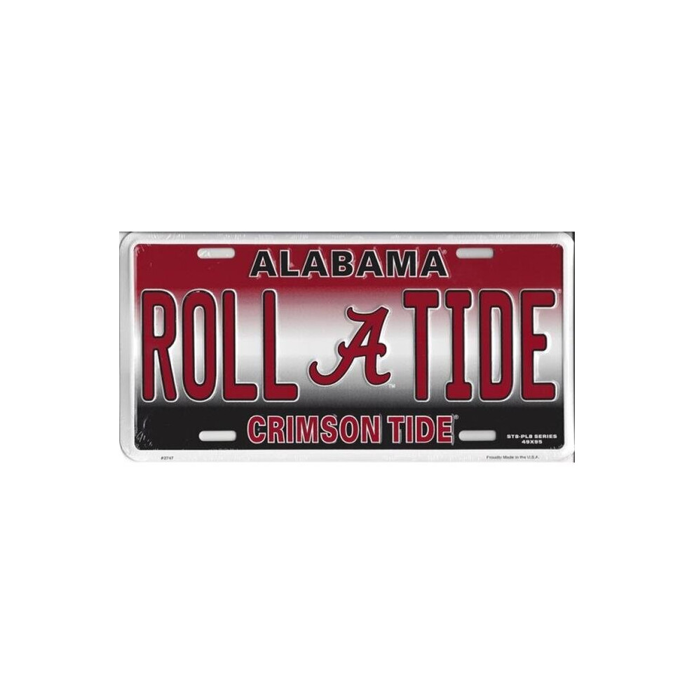 212 Main 2747 Alabama Roll Tide Metal License Plate 783935029130