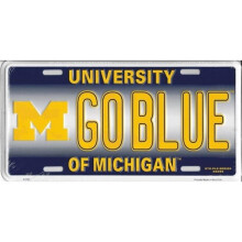 212 Main 2763 6 x 12 in. University of Michigan Goblue Metal License Plate