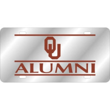 212 Main LM140170 6 x 12 in. Oklahoma Sooners Aluminium Sliver Laser License Plate