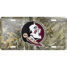 212 Main MC50111-W 6 x 12 in. Florida State Seminoles Woodland Embossed License Plate