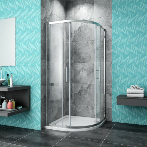 AICA (900X900mm) Offset Quadrant Shower Enclosure Corner  Door 1
