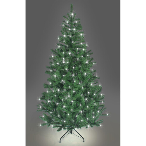 4ft/120cm Pre Lit Artificial Christmas Tree Alaskan Pine Green 230 Tips, 110 White LEDs 1