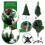 4ft/120cm Pre Lit Artificial Christmas Tree Alaskan Pine White 230 Tips, 110 Warm White LEDs 3