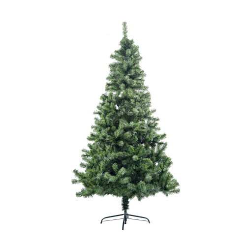 7ft/210cm Pre Lit Artificial Christmas Tree Alaskan Pine Green 800 Tips, 200 White LEDs 1