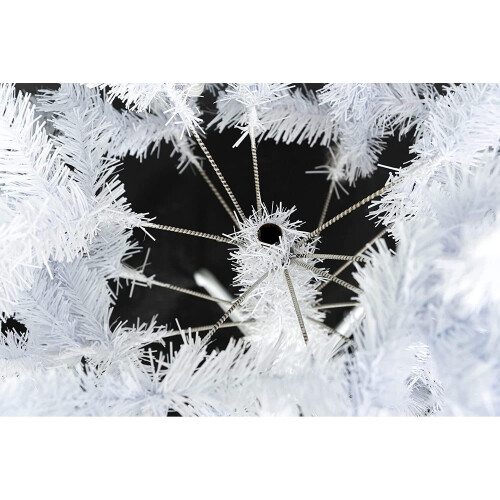 4ft/120cm Pre Lit Artificial Christmas Tree Alaskan Pine White 230 Tips, 110 White LEDs 2