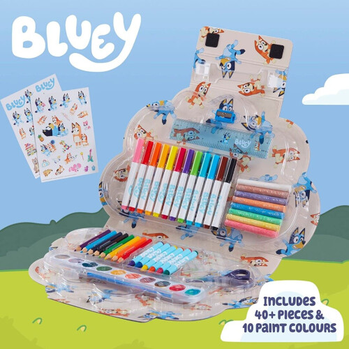 Bluey 50 Piece Art Compendium Carry Case 2