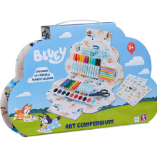 Bluey 50 Piece Art Compendium Carry Case