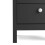 (Black) Madrid Bedside Table 2 drawers 8