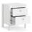 (White) Madrid Bedside Table 2 drawers 4