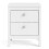 (White) Madrid Bedside Table 2 drawers 2