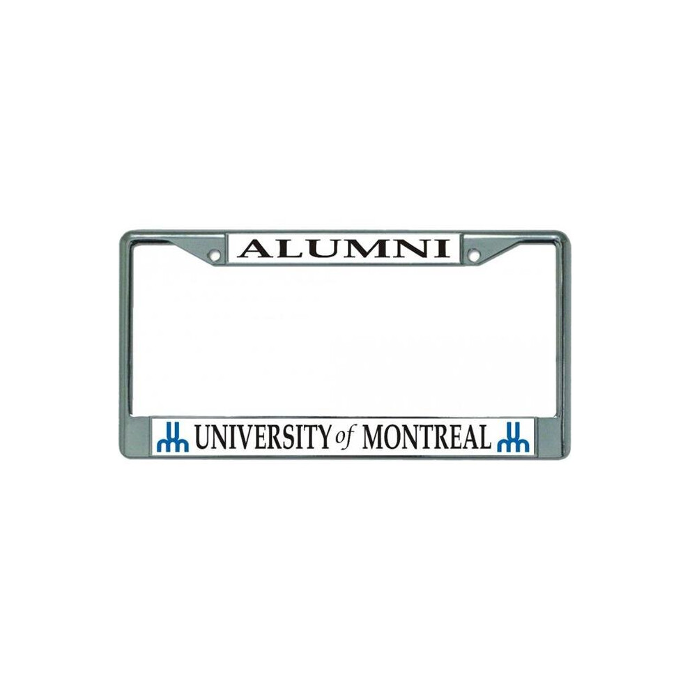 212 Main Lpo5826 6 X 12 In. University Of Montreal Aluminium Chrome License Plate Frame 760939904502