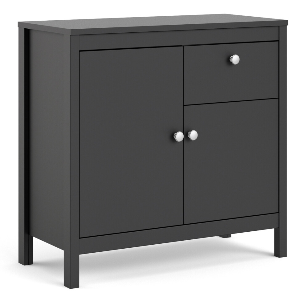 Furniture To Go Black (Black) Madrid Sideboard Doors + 1 Drawer Size 2