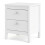 (White) Madrid Bedside Table 2 drawers 3