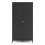 (Black) Madrid Wardrobe with 2 doors 2