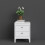 (White) Madrid Bedside Table 2 drawers 7