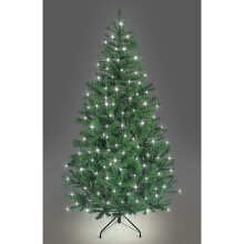 10ft/300cm Pre Lit Artificial Christmas Tree Alaskan Pine Green 1800 Tips, 420 White LEDs
