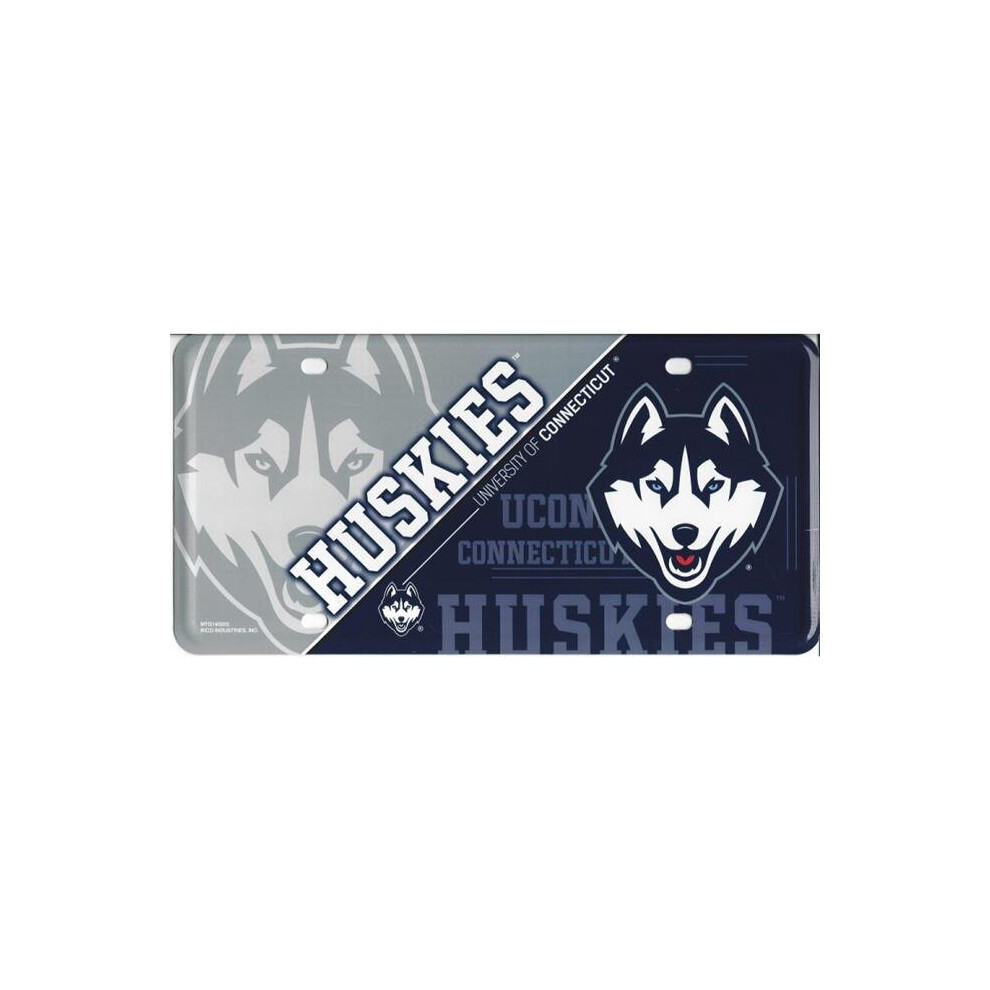 212 Main Mtg140203 6 X 12 In. University Of Connecticut Huskies Metal License Plate 744271479485