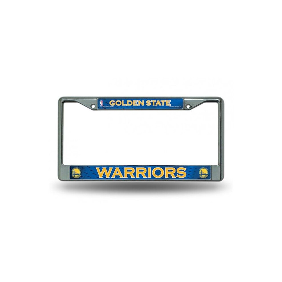 212 Main Fc96010 State Warriors Chrome License Plate Frame Golden 791154394472