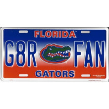 212 Main 2751 6 x 12 in. Florida Gators G8R Fan Metal License Plate